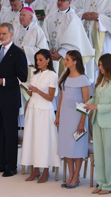 La Familia Real en la misa de León XIV en Cibeles