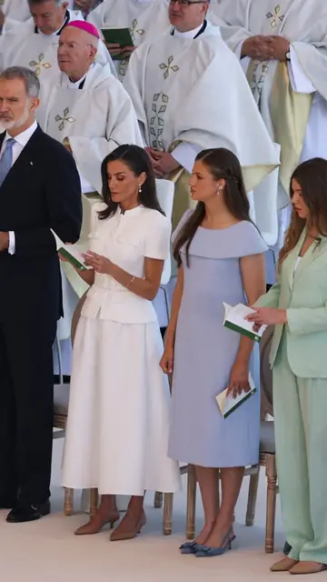 La Familia Real en la misa de León XIV en Cibeles La Familia Real en la misa de León XIV en Cibeles