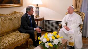 Alberto N&uacute;&ntilde;ez Feij&oacute;o con el papa
