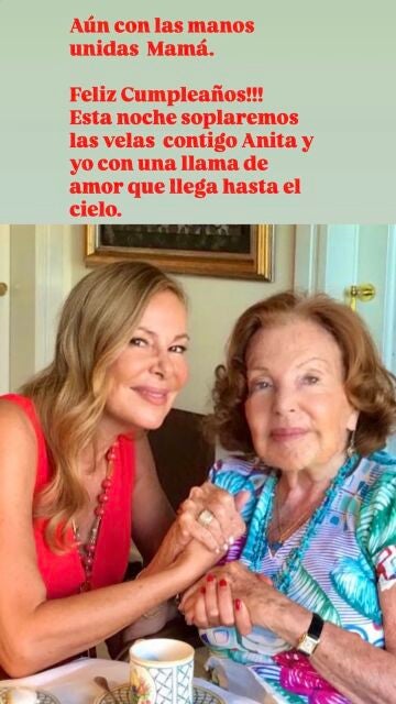 Ana Obregón y su madre