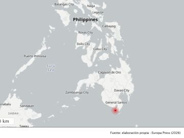 Mapa terremoto Filipinas