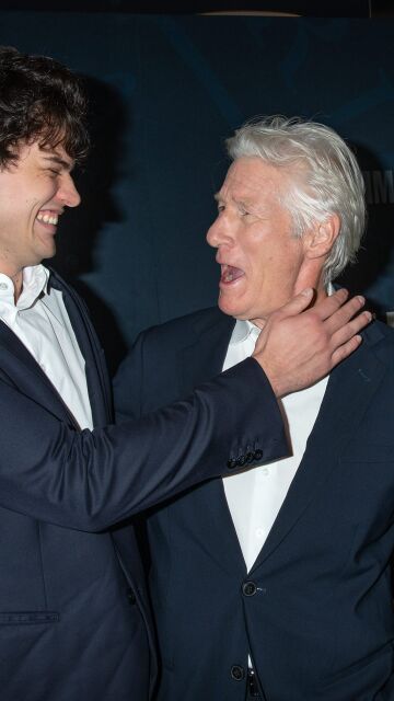 Richard Gere con su hijo Homer