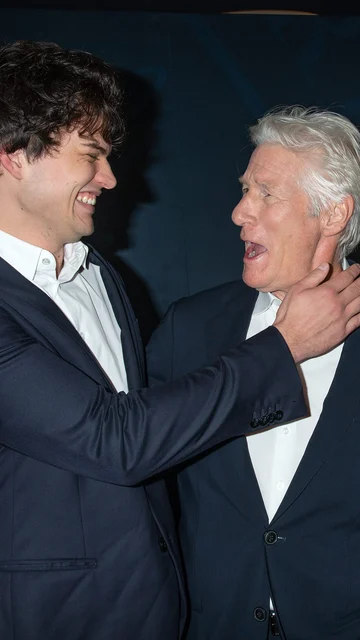 Richard Gere con su hijo Homer Richard Gere con su hijo Homer