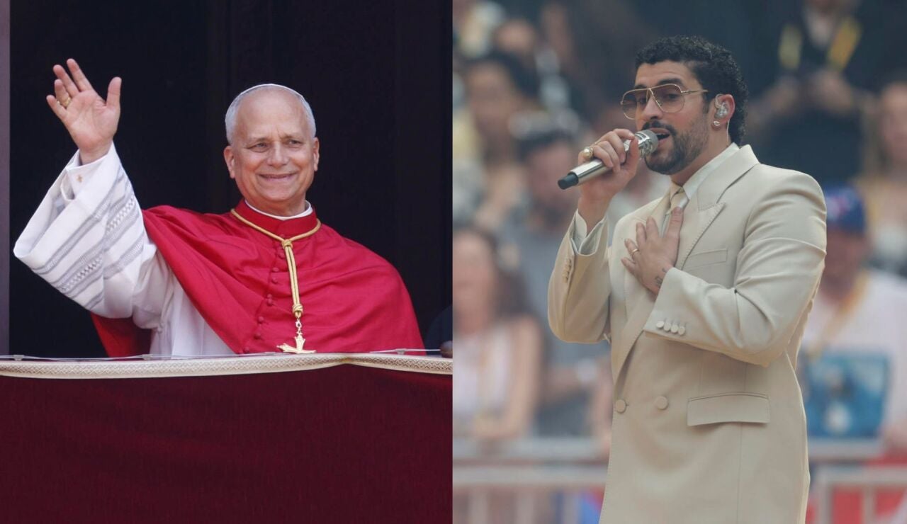 El papa Le&oacute;n XIV y Bad Bunny