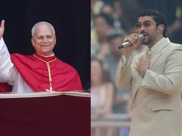 El papa León XIV y Bad Bunny El papa León XIV y Bad Bunny