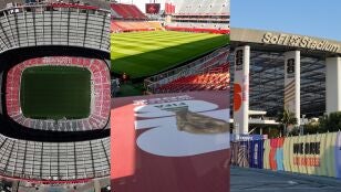 El Estadio Azteca, el BMO Field y el SoFi Stadium