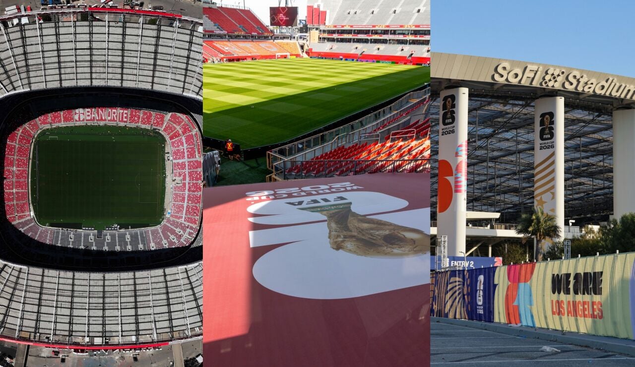 El Estadio Azteca, el BMO Field y el SoFi Stadium