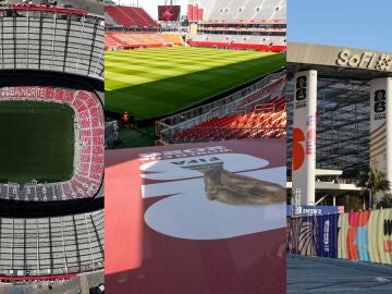 El Estadio Azteca, el BMO Field y el SoFi Stadium