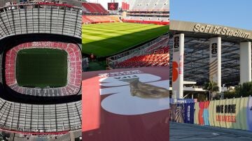 El Estadio Azteca, el BMO Field y el SoFi Stadium