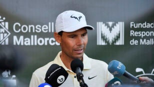 Rafa Nadal, en el Pula Golf, en Son Servera (Mallorca)