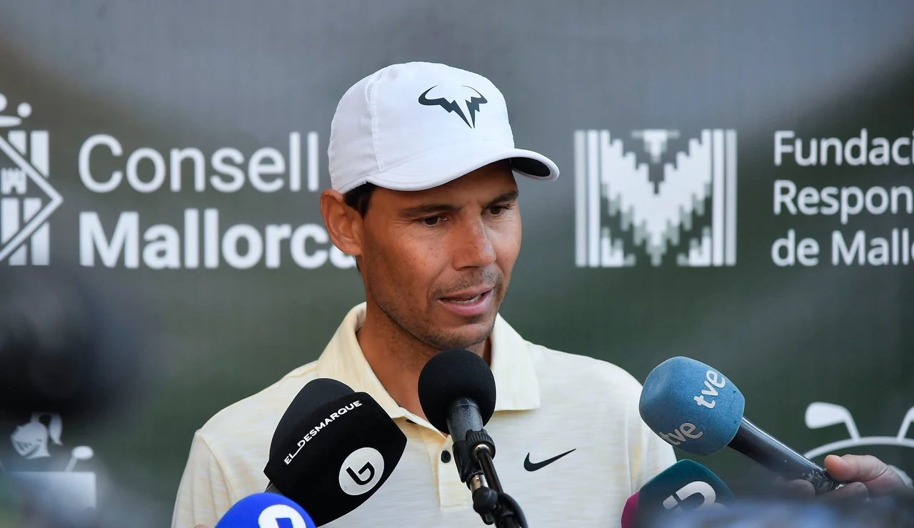 Rafa Nadal, en el Pula Golf, en Son Servera (Mallorca)