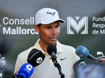 Rafa Nadal, en el Pula Golf, en Son Servera (Mallorca)