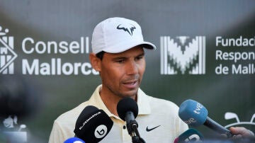 Rafa Nadal, en el Pula Golf, en Son Servera (Mallorca)