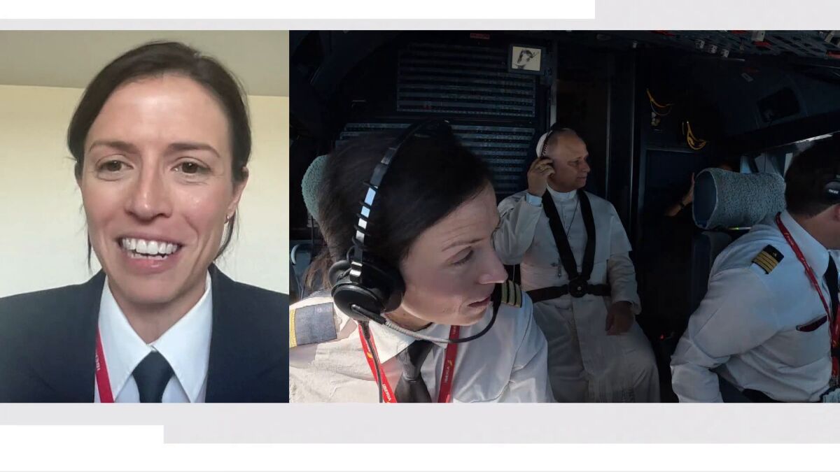 La sorpresa que los pilotos tenían preparada para el papa Le