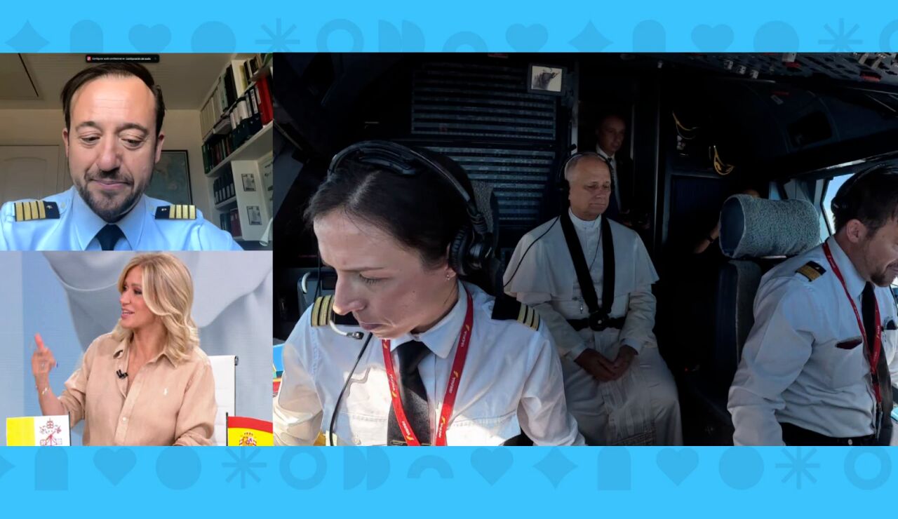 Habla el piloto que llev&oacute; al Papa a Barcelona. 