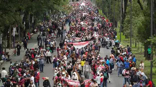 Las protestas de maestros en México amenazan con el boicot al Mundial Las protestas de maestros en México amenazan con el boicot al Mundial