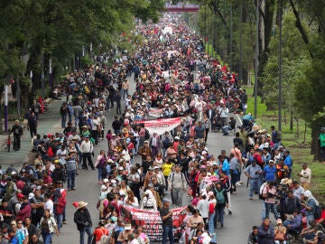 Las protestas de maestros en México amenazan con el boicot al Mundial Las protestas de maestros en México amenazan con el boicot al Mundial