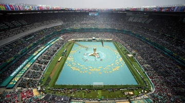 Estadio Azteca inauguraci&oacute;n