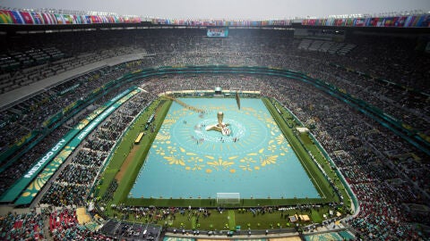 Estadio Azteca inauguraci&oacute;n