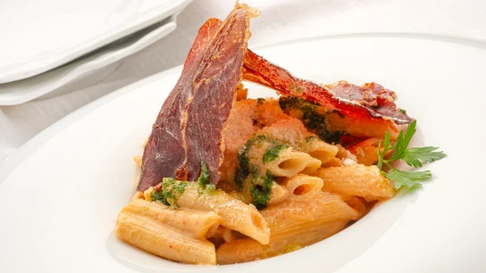Penne rigate con chipotle y ricota, de Joseba Arguiñano Penne rigate con chipotle y ricota, de Joseba Arguiñano