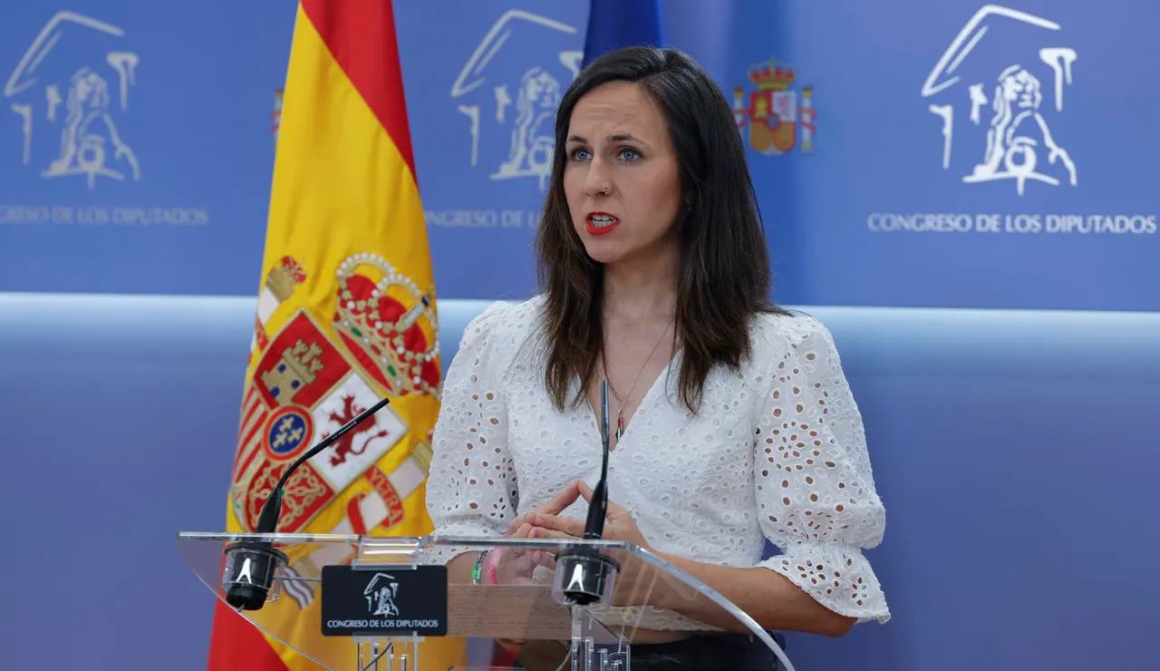 Imagen de la diputada de Podemos Ione Belarra