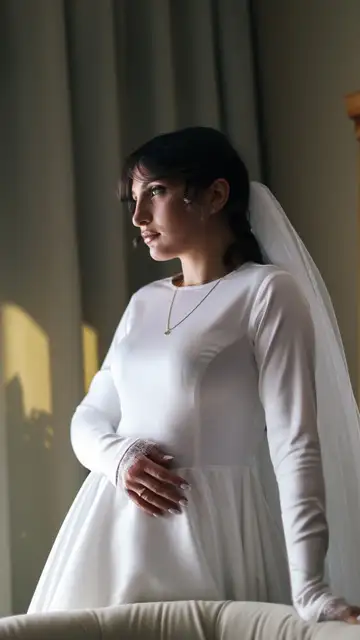 Vestido de novia con estética mística Vestido de novia con estética mística