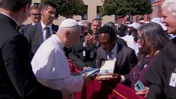 León XIV saluda Ousman Umar León XIV saluda Ousman Umar