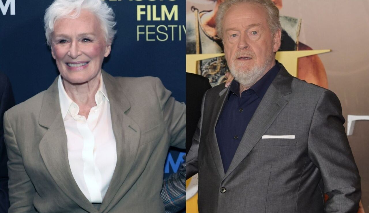 Glenn Close y Ridley Scott