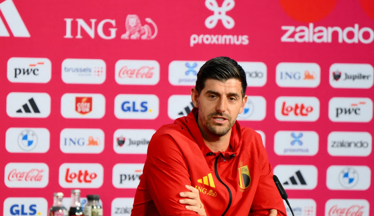 Courtois, en rueda de prensa en Seattle