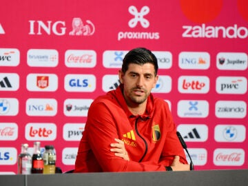 Courtois, en rueda de prensa en Seattle