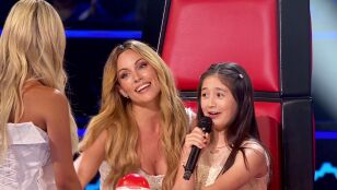 Edurne y Hattie en La Voz Kids