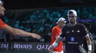 Ale Gal&aacute;n y Juan Lebr&oacute;n tras la semifinal del P1 de Valencia