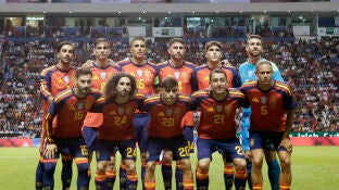 La selecci&oacute;n Espa&ntilde;ola en el partido amistoso ante Per&uacute;