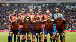 La selecci&oacute;n Espa&ntilde;ola en el partido amistoso ante Per&uacute;