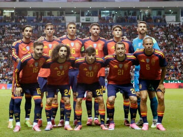 La selecci&oacute;n Espa&ntilde;ola en el partido amistoso ante Per&uacute;