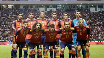 La selección Española en el partido amistoso ante Perú La selección Española en el partido amistoso ante Perú