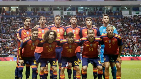 La selecci&oacute;n Espa&ntilde;ola en el partido amistoso ante Per&uacute;