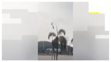 Imagen de la colisión entre los dos helicópteros Imagen de la colisión entre los dos helicópteros