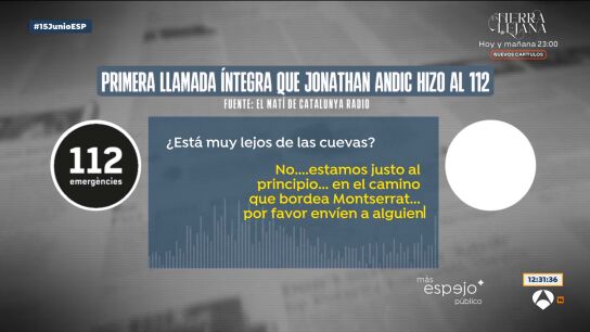 Llamada de Jonathan Andic a los servicios de emergencias