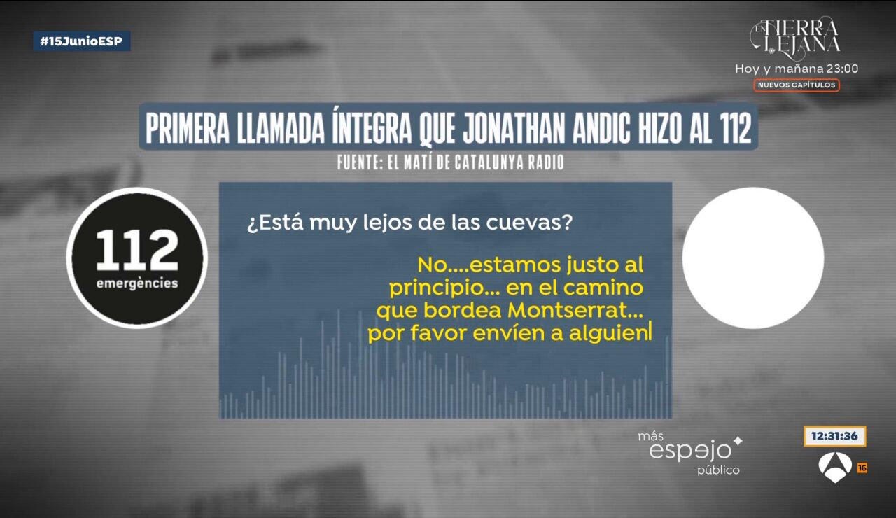 Llamada de Jonathan Andic a los servicios de emergencias