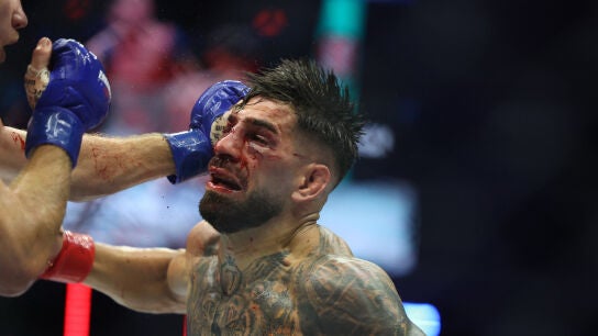 Ilia Topuria, en su combate ante Justin Gaethje