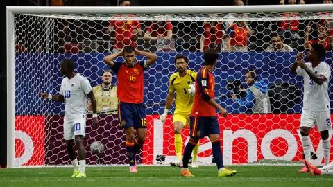 Rodri se lamenta tras una ocasión perdida Rodri se lamenta tras una ocasión perdida