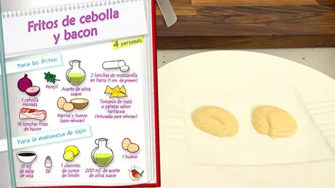 Ingredientes Fritos de cebolla y bacon Ingredientes Fritos de cebolla y bacon