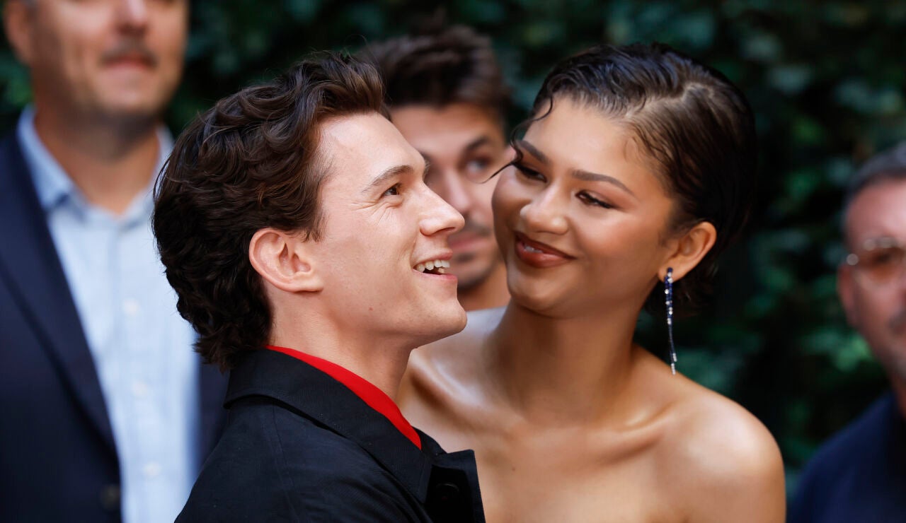 Tom Holland y Zendaya presentando SpiderMan Brand New Day en Madrid