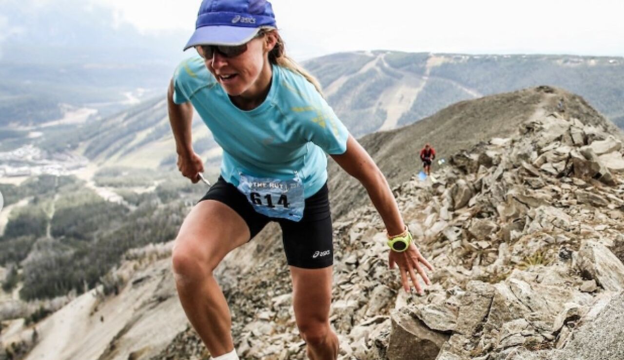 La corredora de monta&ntilde;a Megan Kimmel