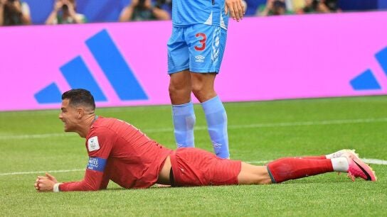 Cristiano Ronaldo en el partido contra RD Congo