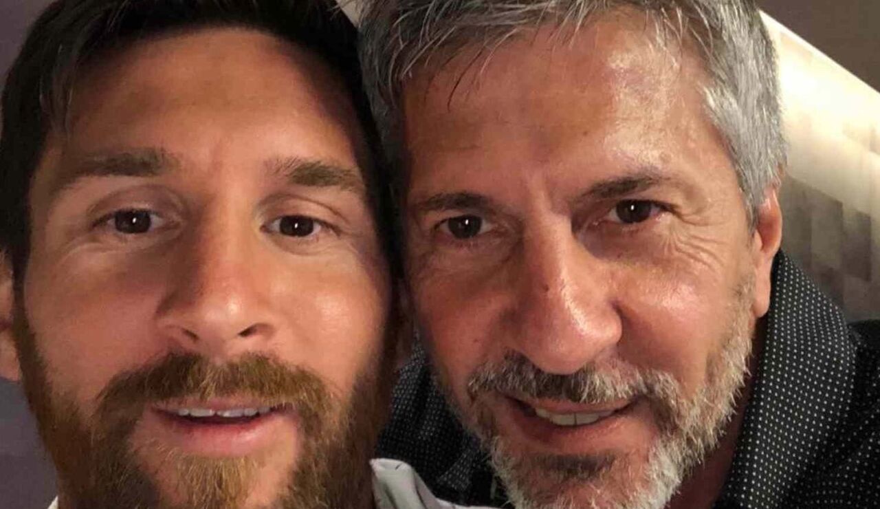 Leo Messi y su padre Jorge