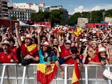 Aficionados de Espa&ntilde;a en el Mundial