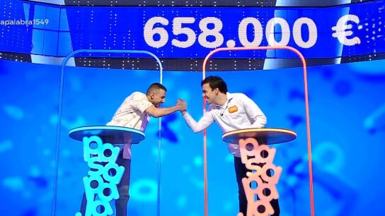 Fren&eacute;tico empate entre Javier y David en su primer duelo en AlaZ de Pasapalabra