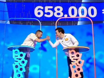 Fren&eacute;tico empate entre Javier y David en su primer duelo en AlaZ de Pasapalabra